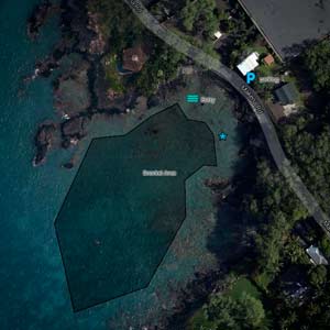 Ahihi Cove Google Map Image