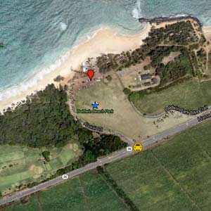 Baldwin Beach Google Map Image