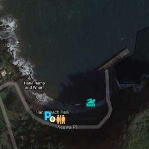 Hana Bay Google Map Image