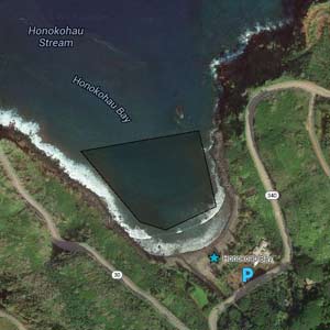 Honokohau Bay Google Map Image