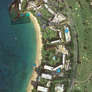 Kanaapali Beach Google Map Image