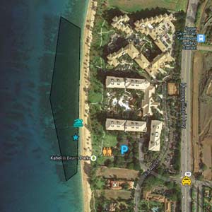 Kahekili Beach Google Map Image