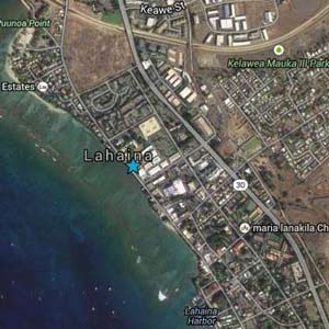 Maui Lahaina Google Map Image