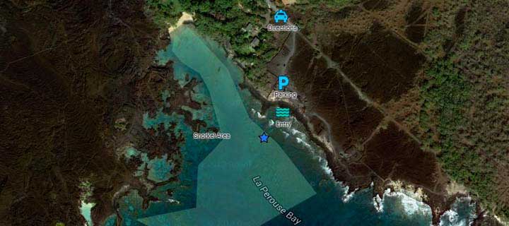 Snorkel La Perouse Bay Google   Map 