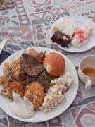 Food at Grand Wailea Resort luau