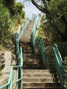 Mokule'ia Bay stairs